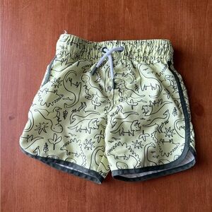Cat & Jack 2T Dinosaur Print Kids Swim Trunks